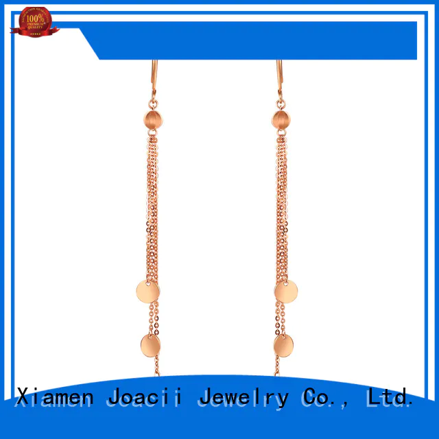 Joacii classic white gold hoop earrings supplier for wife