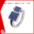 quality blue diamond ring promotion for girlfriend