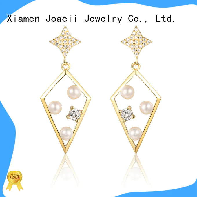 Joacii popular pearl engagement rings manufacturer for women