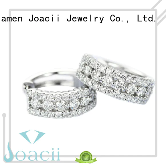 Joacii pure white gold earrings for women