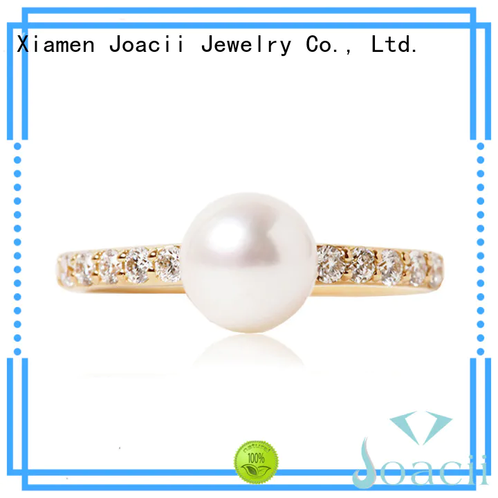 classic pearl ring gold supplier for girlfriend