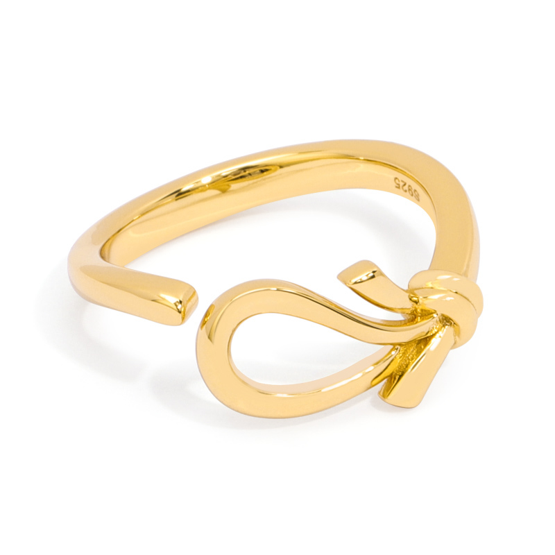 Gold Plated Knot Ring