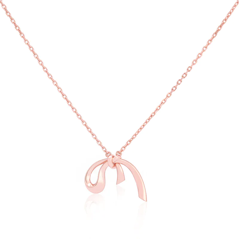 Rose Gold Plated Knot Necklace
