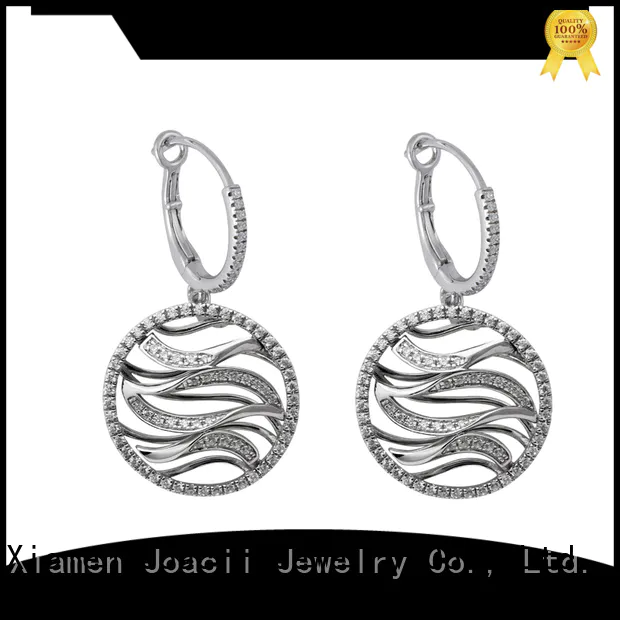 Joacii shaped diamond drop earrings on sale for wife