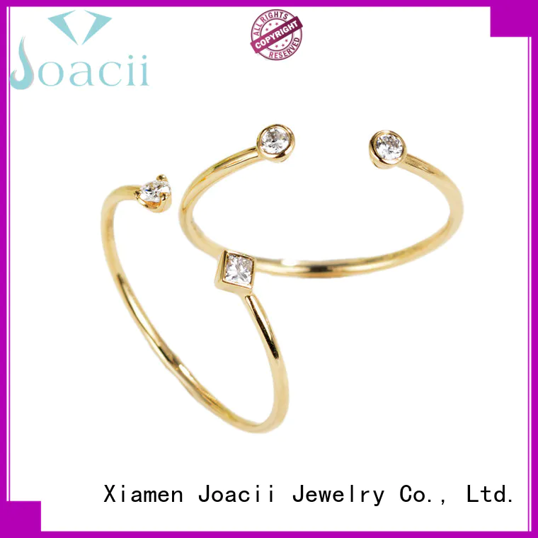Joacii cubic zirconia rings supplier for party